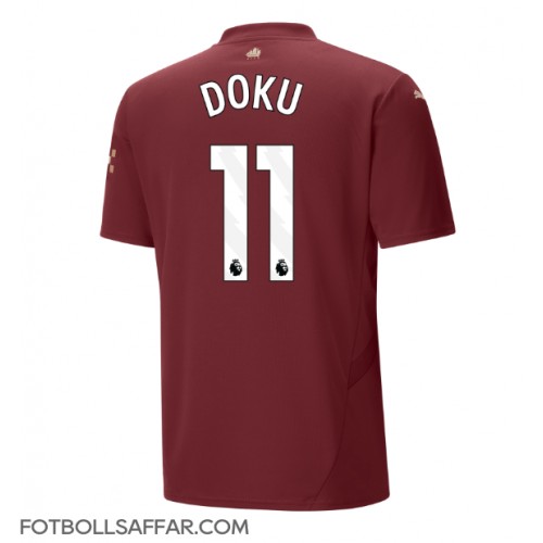 Manchester City Jeremy Doku #11 Tredjeställ 2024-25 Kortärmad